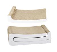 Cat Scratch Pad - Corrugated Paper Scratches Board Interactive Toy for Cats, Resistant Mat with Climbing, Corner Window Placement, Engaging Activity for Indoor Feline Fun 15.16x9.45x4.53 Inches