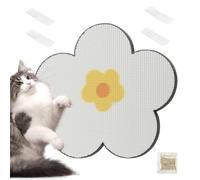 Cat Scratch Pad for Wall, Cat Scratch Pad | Sticky Cat Scratching Card - Kitten Scratching Box, Flower Shaped Pet Scratcher for Furniture Protector
