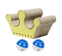 Cat Scratch Pad,Magnetic Cat Scratcher Board | Corrugated Scratch Cardboard with Ball Kitten Bed for Furniture Climbing Rest Corner Indoor Outdoor Living Room Bedroom Floor Home