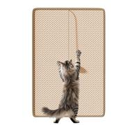 Cat Scratch Pad - Vertical Kitten Scratcher | Toy Balls for Sisal Furniture Protector | Corner Wall Scratcher for Sofa Couch Cats Boredom Animal Activity Training Entertainment