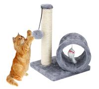 Cat Scratch Post - Kitten Scratch Pillar for Relaxation,Cat Scratching Post with Spring-Loaded Toy for Stress Relaxation, Climbing, Burrowing