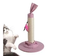Cat Scratch Post, Sisal Rope Scratching Posts for Indoor Cats, 53cm/21inches Sturdy Large Scratch Pole with Fabric Covering Base for Kitten and Adult Cats