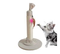Cat Scratch Post, Tall Cat Scratcher, Candy Design Scratch Pole, Interactive Cat Pole, Feather Toy Scratch Post, 53x35x35cm/20.87x13.78x13.78 inches for Home Interactive