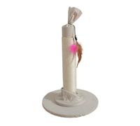 Cat Scratch Post - Tall Cat Scratching Pole, Large Sturdy Cat Scratcher Post | Cat Dangling Toys Wrapped with Natural Sisal Rope | Candy Themed Scratch Pole Fun Plays Structure for Cats, Kittens