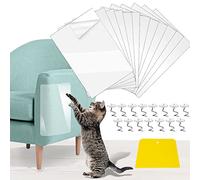 Cat scratch Protectors for Furniture, 12 PCS Cat Anti Scratch, 45x30cm Cat Scratch Sofa, Cat Scratching Pads, Self-Adhesive Cat Anti Scratch Tape, Protecting Furniture from Cat Scratching