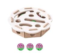 Cat Scratch Puzzle Enrichment Box, 2026 New Interactive Cat Nail File Enrichment Box with 3 Bell Balls, Kitten Nail File Scratcher for Indoor Cats, Felt Maze Toys, Scratching & Hunting Fun