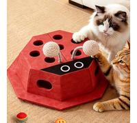 Cat Scratch Puzzle Enrichment Box, Cat Nail File Box, Interactive CatPuzzle Toy Cats Nail File Scratcher, Fun Exercise to Cure Boredom & Mental Stimulation for Indoor Cats/Kittens