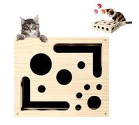 Cat Scratch Puzzle Enrichment Box, Cat Nail File Box with Bell Ball & Sandpaper Inside, It's A Stress-Free Alternative to Trimming Your Nails