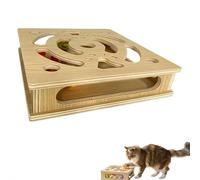 Cat Scratch Puzzle Enrichment Box, Cat Nail File Enrichment Box,Stress Free Alternative to Clippers and Grinders,Sandpaper Inside for Indoor Cats Scratching,Contains Sandpaper Inside (Style C)