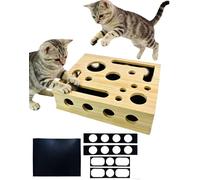 Cat Scratch Puzzle Enrichment Box: Nail File Stress Free Alternative to Clippers and Grinders, With 1 Set Replace Sandpaper Combines Practical Nail Care & an Engaging Perfect for Cat of All Age