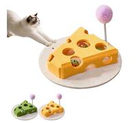 Cat Scratch Puzzle Enrichment Box, Nail File with 3 Bell Balls,Stress Free Alternative to Clippers and Grinders, Interactive Felt Maze Toy for Indoor Cats