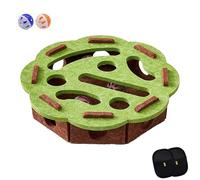 Cat Scratch Puzzle Enrichment Toy, Cat Nail File Enrichment Box, with Bell Ball & Sandpaper Inside, Easily Disassembled, Thickened board, for a Cats That Hates Having Its Nails Trimmed (4)