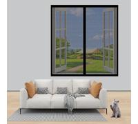 Cat Scratch Resint Magnetic Door No Drill Balcony Door Fly Net Easy Inll Mosquito Mesh for & Doors Pet-Friendly Protect