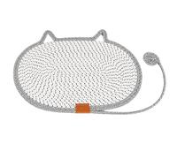 Cat Scratch Rug, Cotton Rope Cat Scratching Pads with Toy, Pet Supplies for Scratching Hunting Simulation Mental Stimulation Exercise Boredom Relief Living Room Indoor Outdoor