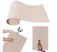 Cat Scratch Rug - Self-Adhesive Carpet Mat, Flat Scratching Pad for Furniture, Wall, & Scratcher Posts