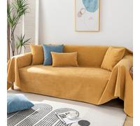 Cat Scratch Sofa Cover, Waterproof Non Slip Sofa Covers 2 3 Seater, Anti Scratch Furniture Protector, Couch Protector Scratch Proof Couch Cover for Pets, Suitable for All Season, 180 x 300 cm, Yellow