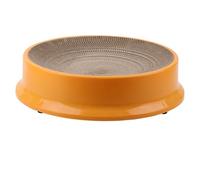 Cat Scratch Table, Replaceable in the Easy -to -clean Cat Scratch Bed hard. (Orange)