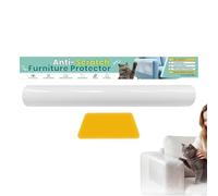 Cat Scratch Tape for Furniture Transparent Protective Adhesive | Cat Scratch Furniture Protector for Door, Sofa, Table, Corner, Stair, Side, Bed, Wall, Chair, Doorway, Rug, Counter, Desk,