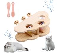 Cat Scratcher and Interactive Toy - Whack-a-Mole Design for Indoor Adult Cats, 3-in-1 Fun and Engagement