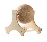 Cat Scratcher Ball on A Stable Base for Indoor, Bone Shape