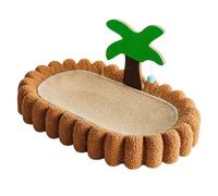 Cat Scratcher Bed, Cat Scratcher Cardboard Lounge Bed Coconut Tree Decoration Durable Sisal Pet Scratching Pad Lounge Bed for Couch Carpets Sofas