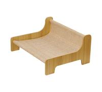 Cat Scratcher Bed - Training for Scratches, Lightweight Pet Toy, Multi-Purpose Double Rest Space, Portable Furniture Relaxation Protector for Rest and Play in the Interior of Living Room Balcony Patio