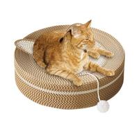 Cat Scratcher Board - Round Sisal Scratcher Pad Non-Slip Board for Cats,Reduce Indoor Cats Boredom Entertainment Board for Living Room, Study Room, Balcony