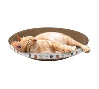 Cat Scratcher Bowl Bed - Oval Scratching Pad, Corrugated Cardboard Training Toy, Anti-Scratch Furniture Protector | Kitten Play Toy For Sofa, Floor, Curtains, Mattress, Indoor Cats, Pet Bed, Activity,