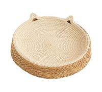 Cat Scratcher Bowl, Breathable Hand-Weaving Nest, Kitten Ear Design Cotton Rope, Soft Lounger and Play Accessory, Fun Pet Tool for Play Exercise Enrichment Activity Nail Trimming Paws Care Furniture