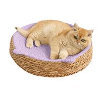 Cat Scratcher Bowl,Breathable Woven Board | Kitten Ear Design Cotton Rope Cat Bed - for Play, Exercise, Enrichment, Activity, Nail Trimming, Paws Care, Furniture Safety