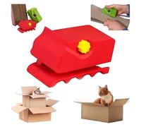 Cat Scratcher Cardboard Cutter, 3D Printed Cardboard Cutter, Handheld Creative Cardboard Strip Cutter for Cat Scratching Pad, Cardboard Recycling Tool (Red)