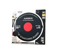 Cat Scratcher Cardboard - Retro Record Design, Catnip Scratch Board, Spring Ball Toy | Engaging Indoor Play Solution That Protects Furniture While Encouraging Healthy Scratching Exercise Relaxation