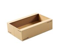 Cat Scratcher Cardboard Scratching Board Interactive Toy Sturdy Lounger Nest Scratch Pad Cat Bed 21.65x13.78x5.51 inch