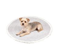 Cat Scratcher Carpet Round Cotton Rope Coffee Table | Floor Scratcher Tassel Round Cotton Rope Mat Scratch Pad for Home, Coffee Table, Living Room, Playroom, Entryway, Apartment,