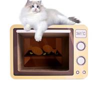Cat Scratcher,Cat Scratcher Cardboard Large Bed | Furniture Protection Kitten Toy Oven Shape for Small Medium Large Breeds Rental House Apartment