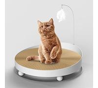 Cat Scratcher Cat scratching board wear-resistant non-flaking cat claw board round cat scratching nest resistant to scratching cats Cat Scratch Lounge Furniture Protection(L)