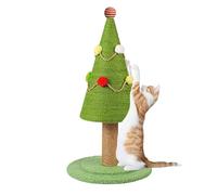 Cat Scratcher Christmas Tree,Cartoon Cat Scratching Tree | Holiday Favor Relaxation Tool Pet Engagement Sisal Toy Cute Toys for Indoor Cats Relaxing Playing