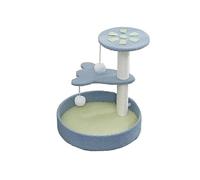 Cat Scratcher Climbing Frame Scratching Post For Cats Stick Wool Ball Toys Nest Pet Products Accessories Stable(Blue)