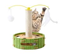 Cat Scratcher | Exercise Game with Ball Track | Vertical Scratcher with Toys - for Indoor Cats Home Living Room Bedroom Apartment Corner Play Area