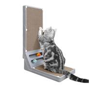Cat Scratcher for Indoor L Shaped Cat Scratcher Interactive Scratching Board With 2 Ball Protecting Furniture Scratch Pad Cardboard Nest(G)