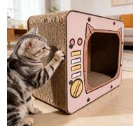 Cat Scratcher House - Non-Slip Bottom Pet Supplies | Cat Scratching Post Kitten House - for Bunny Hamster Enrichment Play Boredom Indoor Couch Carpet Furniture Protector