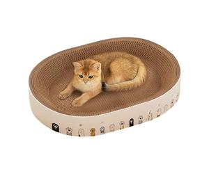 Cat Scratcher,Interactive Resting Bed - Cat Scratcher Pad,for Indoor Kitten Sofa Carpet Furniture Protection Lightweight And Compact, Making It Easy To Place In Any Corner Of Your Home While Saving Va