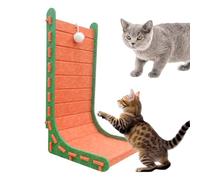 Cat Scratcher,L Shape Felt Cat Scratcher Board | With Interactive Ball Toy, Wear-Resistant, Claw Sharpening Tools For Small Medium And Large Kitten