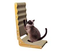 Cat Scratcher L Shaped, Kitten Nail Sharpener Board, Multifunctional Pet Teaser Toy, Kitten Scratcher Board for Living Room