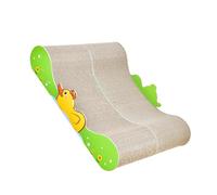 Cat Scratcher Lounge Bed with Cute Duck Design - Scratch Resistant Comfortable Corrugated Paper and Density Board - Spacious for Cats to Stretch and Relax, Ideal for Any Home Decor