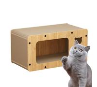 Cat Scratcher Lounge - Cat Cardboard House | High-Strength Cat Scratcher Box Cardboard House, Cat Claw Sharpener, Wear-Resistant Cardboard Cat Scratcher Box Indoor Cat Home with Scratcher for Cats