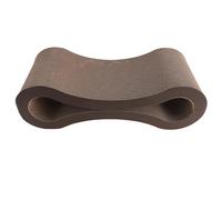 Cat Scratcher Lounge, Corrugated Cat Scratching Pad, Extra Thick Ergonomic Cardboard Bed with Reversible Design for Cats to Scratch and Rest, Protects Furniture (Coffee)