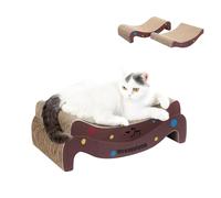 Cat Scratcher M Shape Scratchers for Indoor Cats Scratching Board Cardboard, Horizontal Corrugated Scratch Pad for Cats as Beds & Furniture Reversible Sofa Scratch