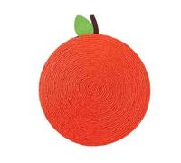 Cat Scratcher Mat, 11.8 X 14 Inch Natural Sisal Orange Shape Cat Scratch Mats, Portable Cat Scratching Pads Toy for Indoor Cats, Cat Scratching Pads Rug Protect Carpet and Sofa