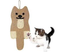 Cat Scratcher Mat, 21.3 X 9.8 Inch Natural Sisal Squirrel Shape Cat Scratch Mats, Anti-Slip Cat Scratching Pads Toy for Indoor Cats, Horizontal Floor Cat Scratching Pads Rug Protect Carpet and Sofa